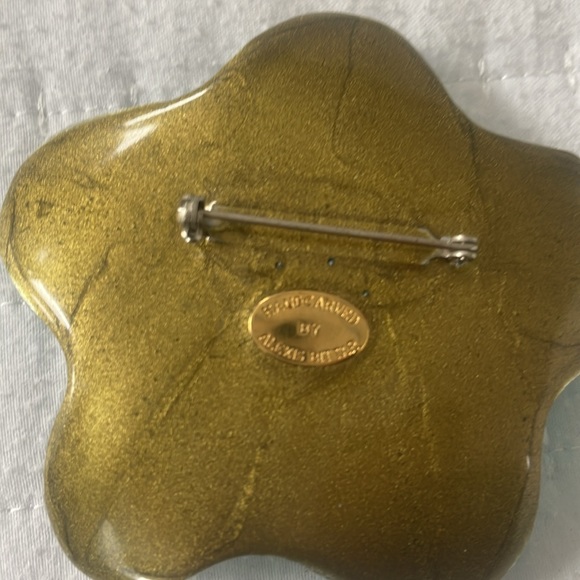 Alexis Bittar Vintage Handcraved Pin - Picture 4 of 4